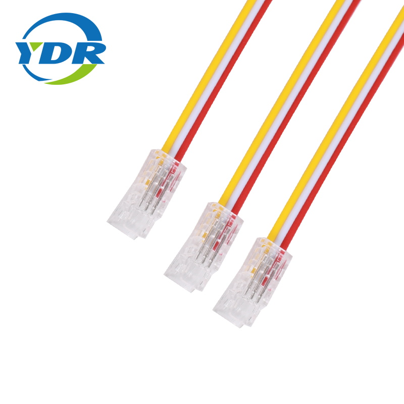 Prise rapide de 3 Circuits de 10mm de largeur pour connecteur de bande LED bicolore 5050, sans soudure