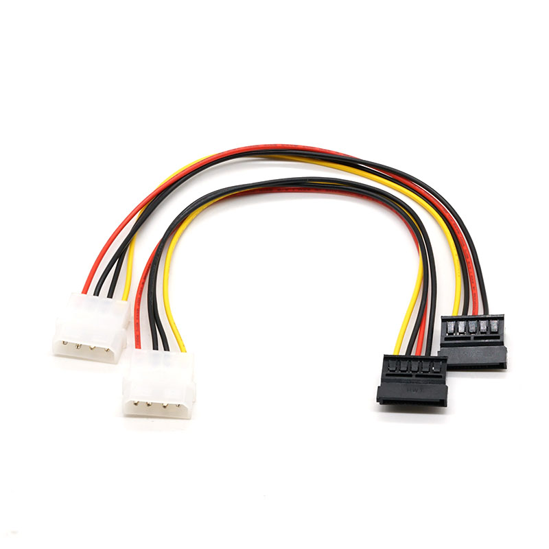 Câble Molex 5.08 vers sata Câble de disque dur d'ordinateur 18AWG 500mm